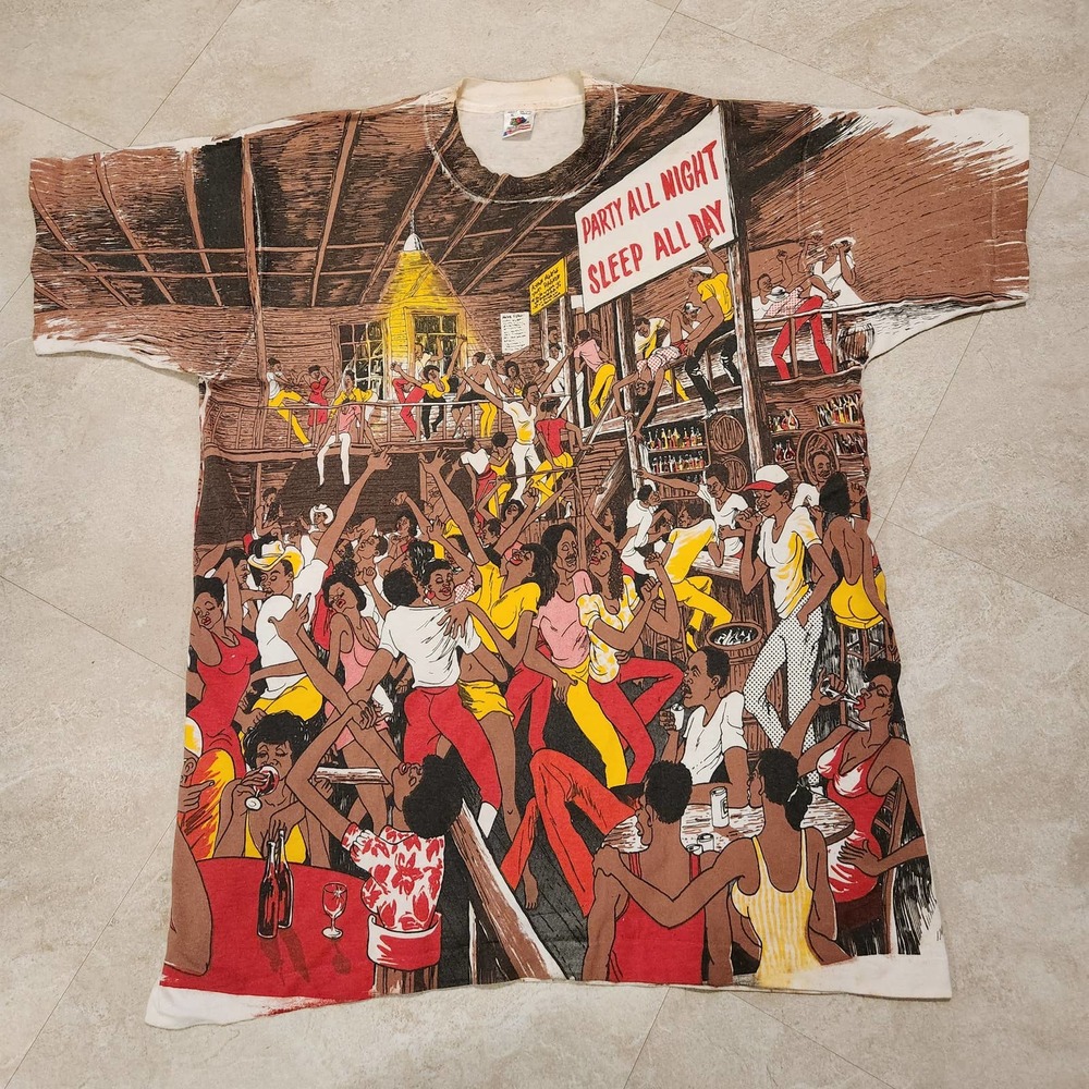 Vintage Marvin Gaye T Shirt XL Sugar Shack All Over Print Rap Tee T Shirt - Picture 2 of 11